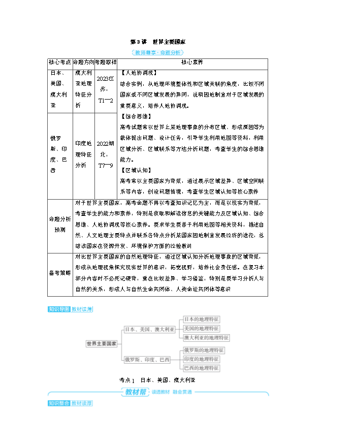 2025年高考专题复习教案 地理 PDF版含解析
